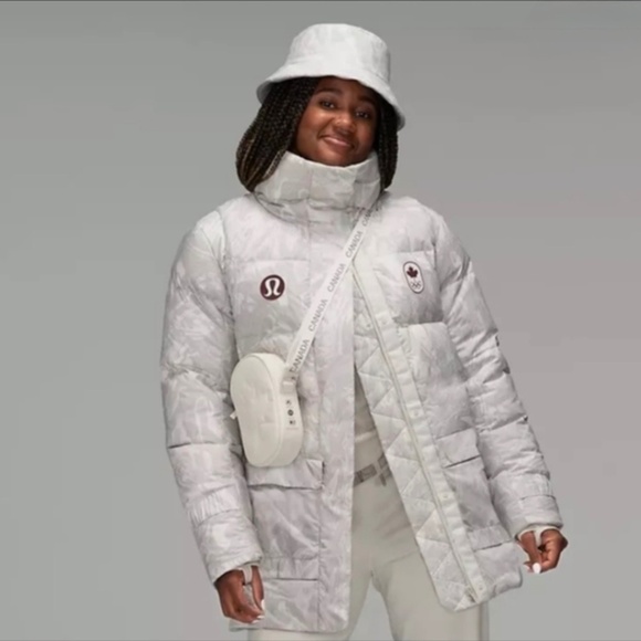 NWT Lululemon Grey Team Canada Jacket - Picture 1 of 16